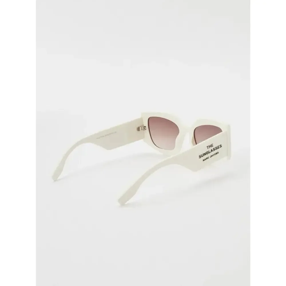 NEW!! Marc Jacobs MARC774/S SZJHA White Frame Cat Eye Sunglasses Authentic - Picture 6 of 10